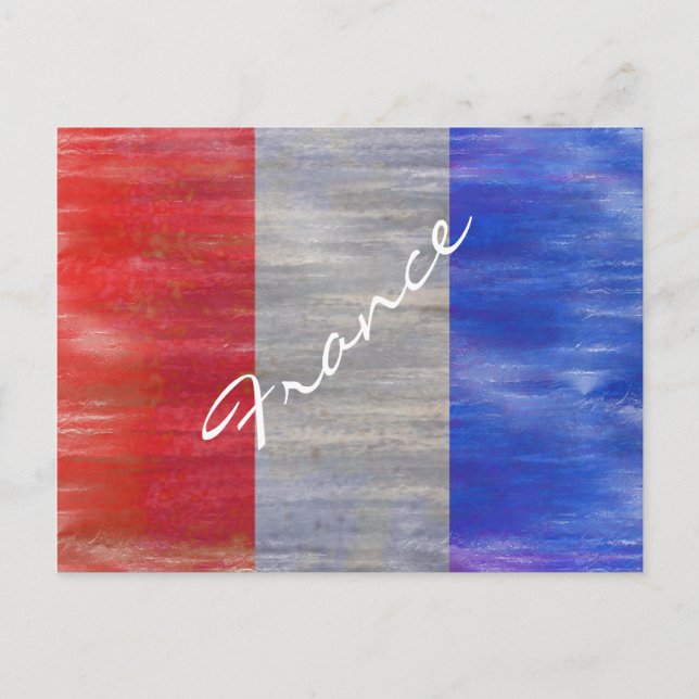 France distressed French flag Postcard (Front)