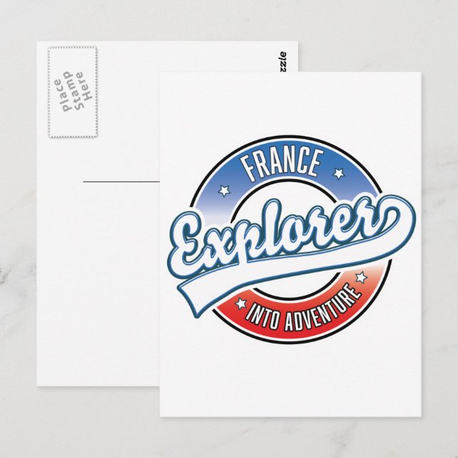 France explorer into adventure postcard (Front/Back)