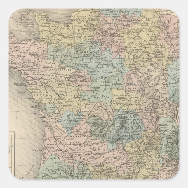France Feodale Square Sticker (Front)