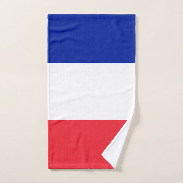 France Flag Bath Towel Set (Hand Towel)