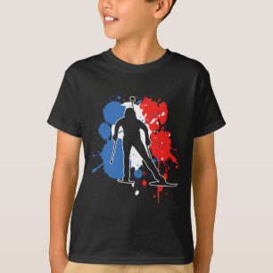 France Flag Biathlonist - French Biathlon T-Shirt