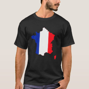 France Flag France Map French Football Rugby Cyc T-Shirt