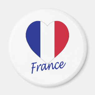 France Flag Heart Magnet