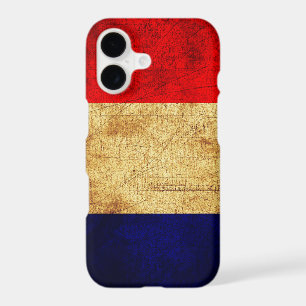 France Flag in Grunge