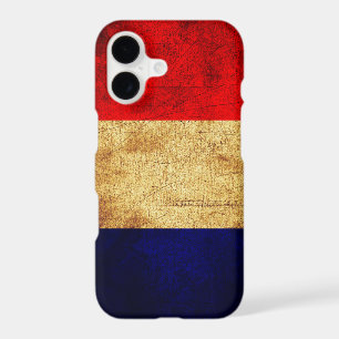 France Flag in Grunge