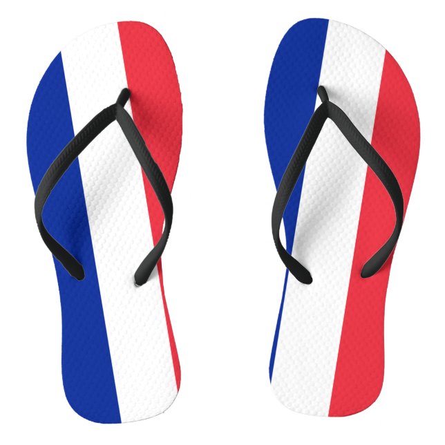 France Flag Jandals (Footbed)