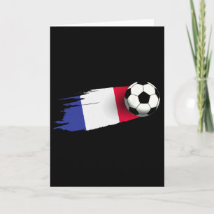 France Flag Jersey French Soccer Team French _1 Card