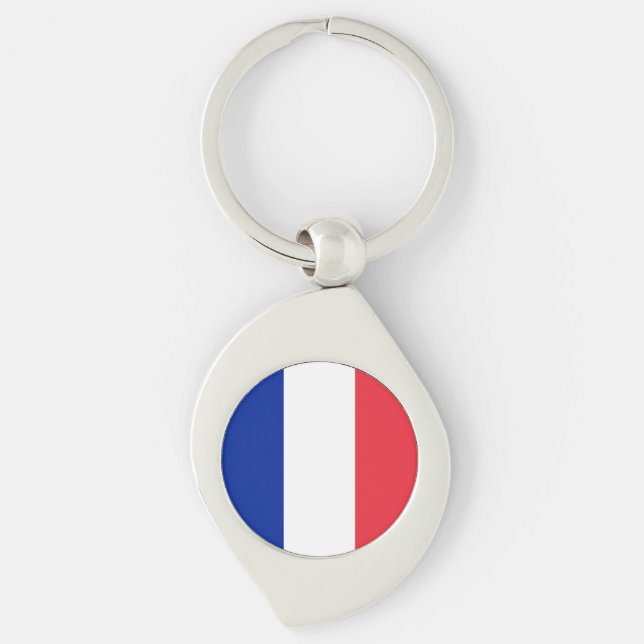 France Flag Key Ring (Front)