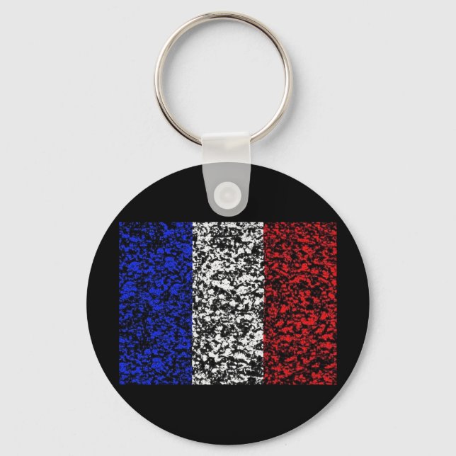 France - Flag Key Ring (Front)