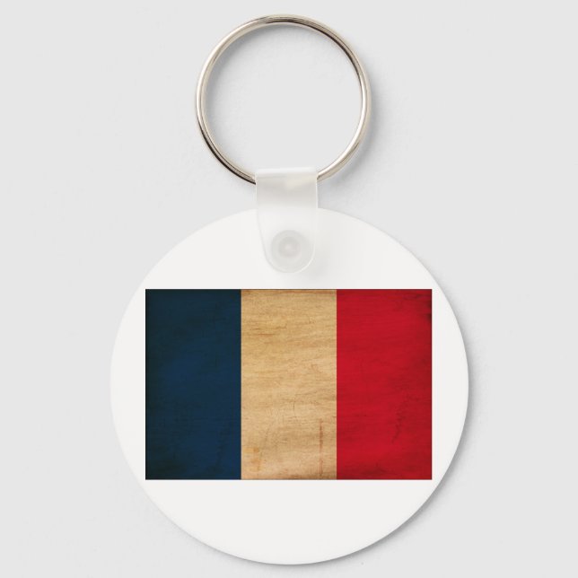 France Flag Key Ring (Front)