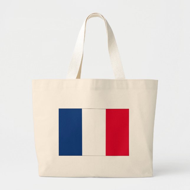 France flag large tote bag (Front)