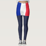 France flag leggings<br><div class="desc">Flag of France</div>