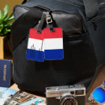 France flag luggage tag<br><div class="desc">France flag colours; red,  white,  blue</div>