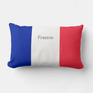 France Flag Lumbar Cushion