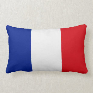 France Flag Lumbar Cushion