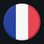 France Flag Magnet<br><div class="desc">Colours of the flag of France ...  red,  white and blue.</div>