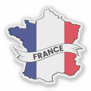 France Flag Map