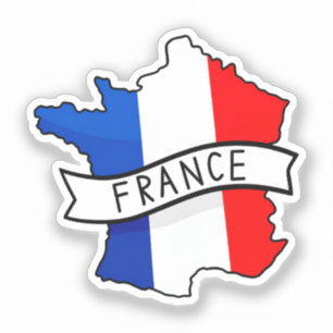 France Flag Map Patriotic French Pride World Cup