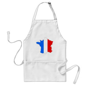 France flag map standard apron