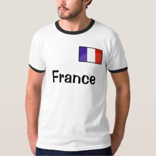France Flag Men's Basic Ringer T-Shirt
