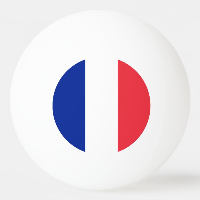 France Flag Ping Pong Ball (Back)