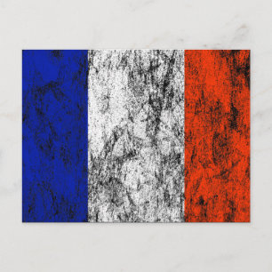 france flag postcard