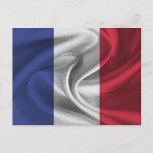 France  Flag Postcard (Front)