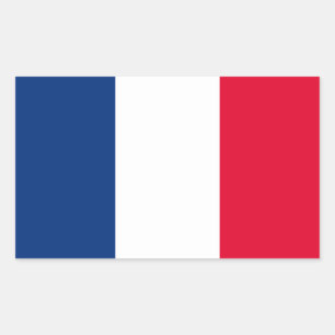 France flag rectangular sticker
