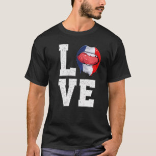 France Flag Soccer Fan Love French T-Shirt