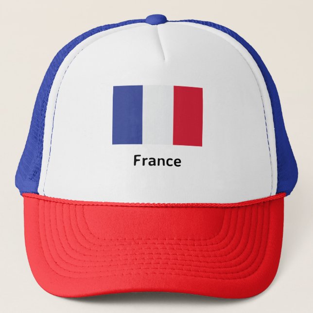 France Flag Trucker Hat (Front)