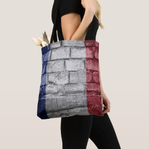 France flag wall tote bag