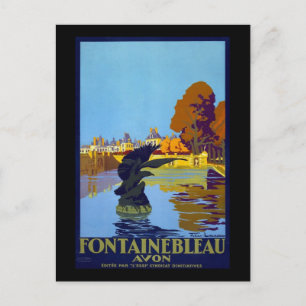 France Fontainebleau Avon Postcard
