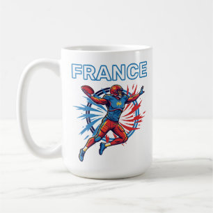 France Football Dynamic Quarterback Patriotic Art Coffee Mug