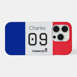 France Football Personalised Team Colours Athlete iPhone 15 Pro Case