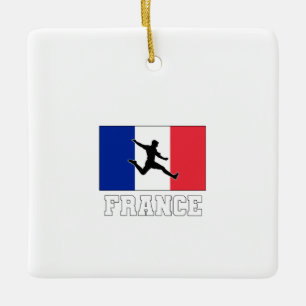 France Football Soccer National Team Ceramic Ornament