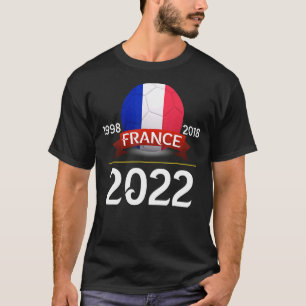 France Football  With Cup Years For France Soccer  T-Shirt