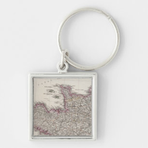 France, four leaves, leaf 1 key ring