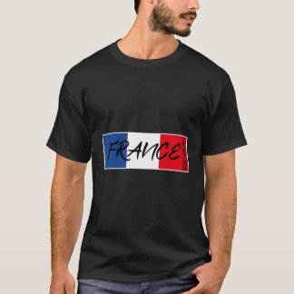 France France Eiffel Tower Flag Band Badge T-Shirt