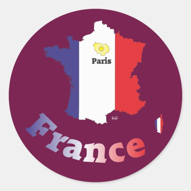 France France Francia stickers (Front)