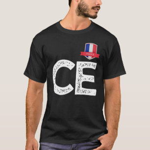 France France Human-Flag Letter C and E France 1 T-Shirt