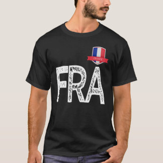 France France Human-Flag Letter F and R and A Fran T-Shirt