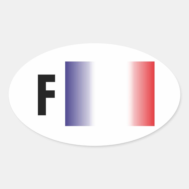 France - France Kleber Oval Sticker (Front)