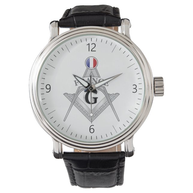 France freemasonry sign watch (Front)