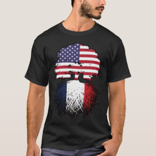 France French American USA United States America T-Shirt