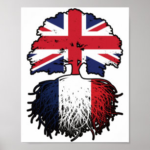 France French British UK United Kingdom Britain Poster