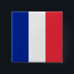 France (French) Flag 15 Cm Square Badge<br><div class="desc">Customizable World Flag Products - Please feel free to add your own text.</div>