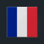 France (French) Flag 15 Cm Square Badge<br><div class="desc">Customizable World Flag Products - Please feel free to add your own text.</div>