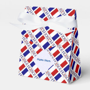 France French Flag Blue Personalisation Tent Favour Box