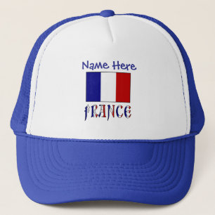 France French Flag Blue Personalised Trucker Hat