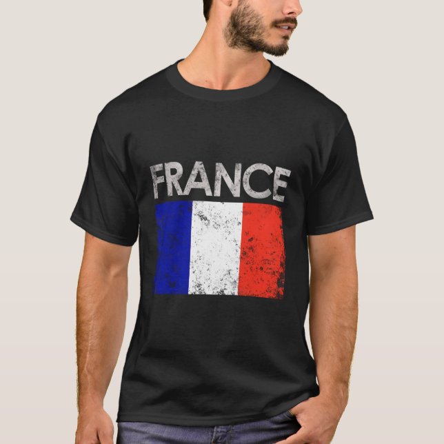 France French Flag Pride T-Shirt (Front)